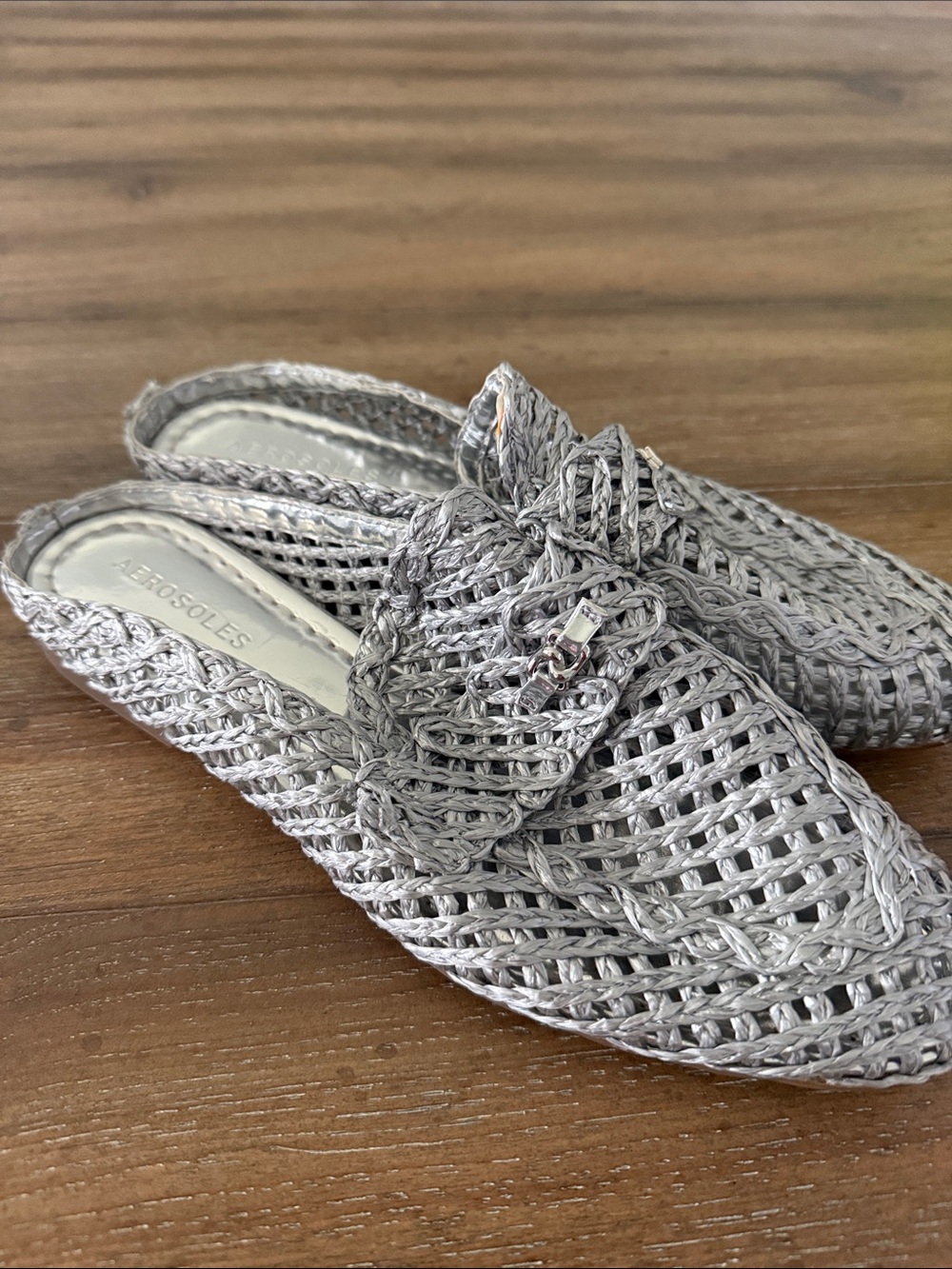 Silver Aerosole mules